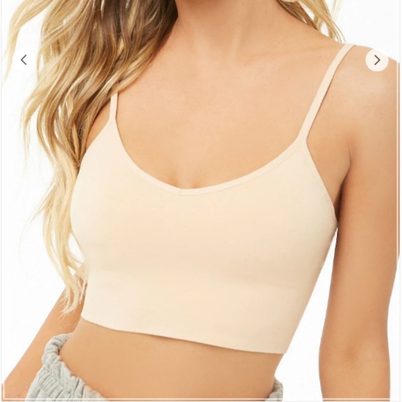 seamless v neck bralette